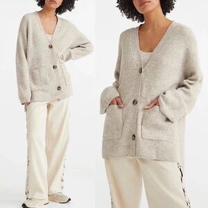 H&M Ribbed Cardigan Sweater